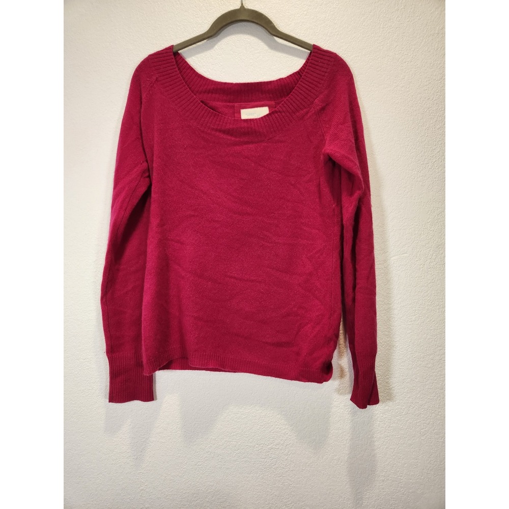 Old Navy Exclusive Pink 100% Cashmere Scoop Neck Long Sleeve Sweater Womens